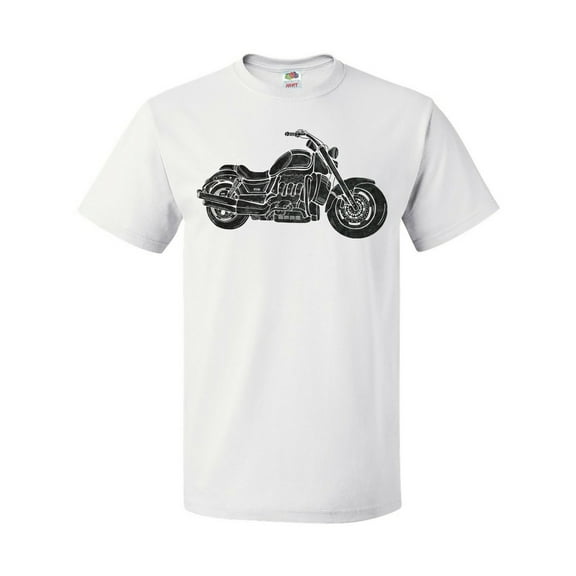 Inktastic Distressed Motorcycle T-Shirt