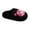 Black, variant on Slippers for Women Wide Memory Foam Warm Shoes Fuzzy Indoor And Outdoor Fleece Cozy Home Slippers