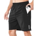thumbnail image 3 of RPOVIG 2 Pack Men's Athletic Shorts Sets Workout Running Basketball Quick Dry with Zipper Pocket, 3 of 6