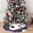 thumbnail image 6 of Sigee Sanrio Bf for Christmas Decoration Tree Skirt Christmas Tee Skirt with Pom Pom Trim,Christmas Home Decor Holiday Tree Skirt Fits Christmas Tree,48", 6 of 8