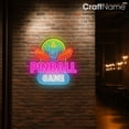 thumbnail image 4 of Craftnamesign Pinball Neon Light for Game Room Decor, Man Cave Decor, Pinball Lover Gift, 4 of 5