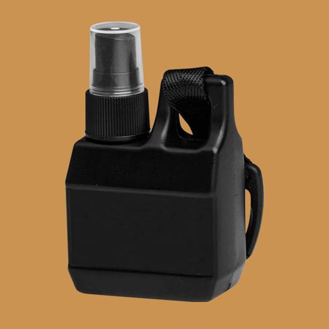 Botella de spray para acampar DYNWAVEMX 80 ml con mosquetón a prueba de fugas Reutilizable negro
