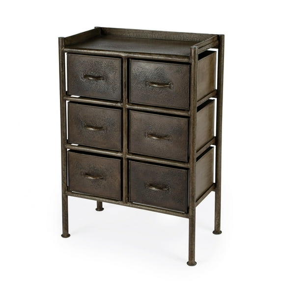 Butler Specialty Company Industrial Metal 6-Drawer Accent Chest - Bronze