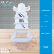 Ultra Chef Express Food Chopper - 7 in 1 Manual Food Processor Chop, Blend, Whip, Shred, and Juice (SCC-115)