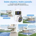 thumbnail image 2 of 2nlf® Cámara Vigilancia Wifi Exterior 2 Lente 2 Pantalla 4mp, 2 of 8