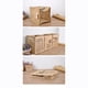 thumbnail image 4 of Caja de almacenamiento de yute, película impermeable plegable, cesta de almacenamiento de textura suave de fácil limpieza para oficina en casa, 12 patrones, 4 of 5