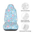 thumbnail image 4 of Wukai Funny Cute Teeth Full Set Car Seat Covers with Soft Padding Universal Auto Front Seats Protector and Cushion Mat, 4 of 5