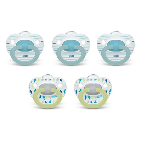 NUK Orthodontic Pacifiers, 6-18 Months, 5 Pack