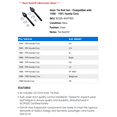 thumbnail image 2 of Inner Tie Rod Set - Compatible with 1988 - 1991 Honda Civic 1989 1990, 2 of 2