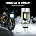 thumbnail image 2 of Amerteer H4 HB2 9003 2600LM Motorcycle LED Headlight Kit Hi/Lo LED Headlight Bulb With Blue Halo Rings, 2 of 9