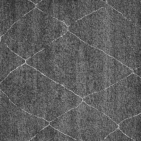 Ahgly Company Indoor Square Oriental Gray Industrial Area Rugs, 4' Square