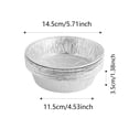 thumbnail image 3 of Disposable Aluminum Pizza Pans Round Baking Trays for Oven & Freezer Heavy-Duty No Cleanup Serving Trays Sturdy Foil Baking Trays for Pizza Cake Baking Parties & Outdoor BBQ Grill(50pcs,5.71 Inch), 3 of 6