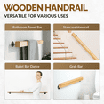 thumbnail image 5 of Premium 2FT Solid Wood Handrails for Indoor Stairs, Handling Over 500 pounds, 5 of 5
