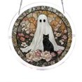 thumbnail image 2 of Halloween Decoration Indoor Outdoor Clearance Under $5.00! Thanksgiving Fall Decorations for Home, Halloween Ghost And Cats Acrylic Puzzle Hanging Ornaments Spooky Festival Decor Pendants, 2 of 6