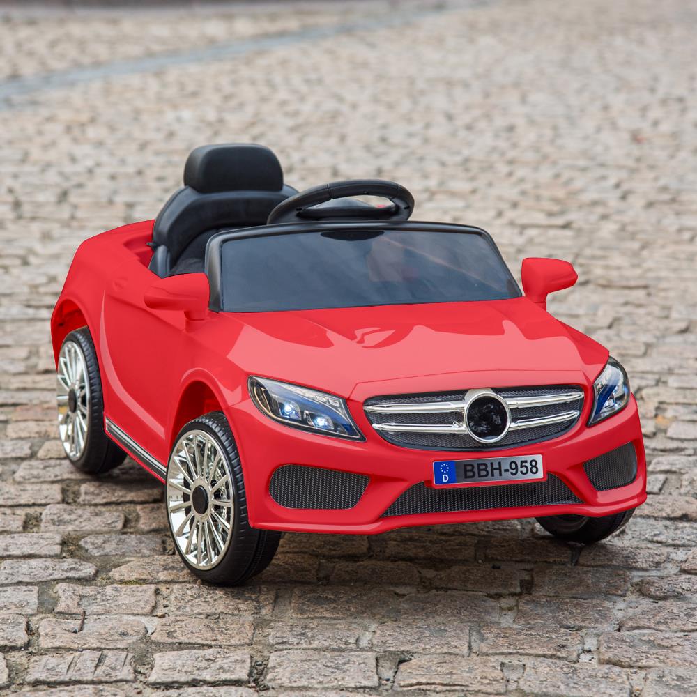 Winado 12V Ride on Car Dual Drive Remote Control Red