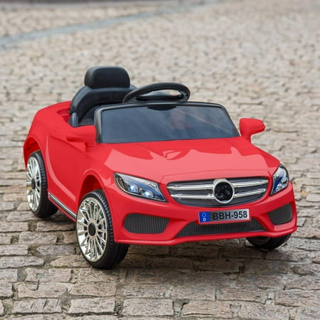 Winado 12V Ride on Car Dual Drive Remote Control Red