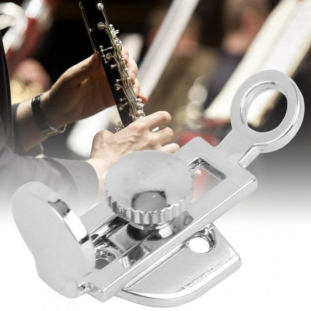 Sonew Protecteur de Pouce de Clarinette, Repose-Pouce de Clarinette d'Argent, Repose-Pouce d'Argent de Clarinette Accoudoir Réglable Portable Accessoires d'Instrument de Musique