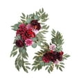 thumbnail image 3 of Rongfmy 2 Pieces Artificial Wreath Artificial Floral Swag Simulation Garland Flower Swag E, 3 of 9