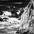 thumbnail image 3 of Hausenflock, Alan 20x20 Black Modern Framed Museum Art Print Titled - Garrapata 7 BW Square, 3 of 5