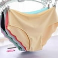 thumbnail image 5 of Womens Seamless Laser Cut Brief Panties Hipster Soft Stretch Underwear Pack of 6, 5 of 5