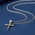 thumbnail image 3 of Nail Cross Necklace, Vintage Cross Pendant, Christian Jewelry, Gift for Men, 3 of 6