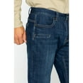thumbnail image 5 of Hawx Men's Medium Dark Wash Stretch Work Denim Jeans - HF18PA2-IND 38W x 36L, 5 of 6
