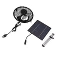 thumbnail image 1 of Solar Powered Fan,Portable Solar Fan 6W Solar Panel Powered Fan Outdoor Solar Fan Rugged and Tough, 1 of 12