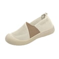 thumbnail image 2 of Orthopedic Shoes for Women, Women Wide Width Breathable Walking Comfortable Slip on Sneakers,Lightweight Sneaker Nurse Shoes Arch Support Sneakers Beige 5.5, 2 of 6