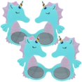 thumbnail image 1 of Festival Sunglasses Unicorn Design Kids Party Props Abs Material Enhancing Atmosphere 2Set, 1 of 4