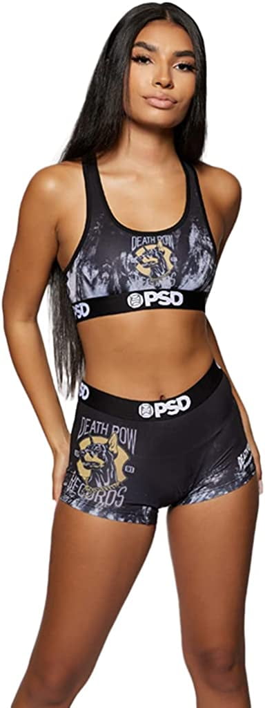 PSD Underwear Women's Sports Bra - Animal Print, Wide Elastic Band,  Stretch Fabric, Athletic Fit