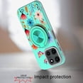 thumbnail image 3 of XPM for Motorola Moto G Power 5G 2025 Phone Case, Pattern Design Hybrid with Invisible Ring Stand & Magnetic Back, Shockproof Protective Grip Cover for Moto G Power 5G (2025) (Summer Bloom), 3 of 10
