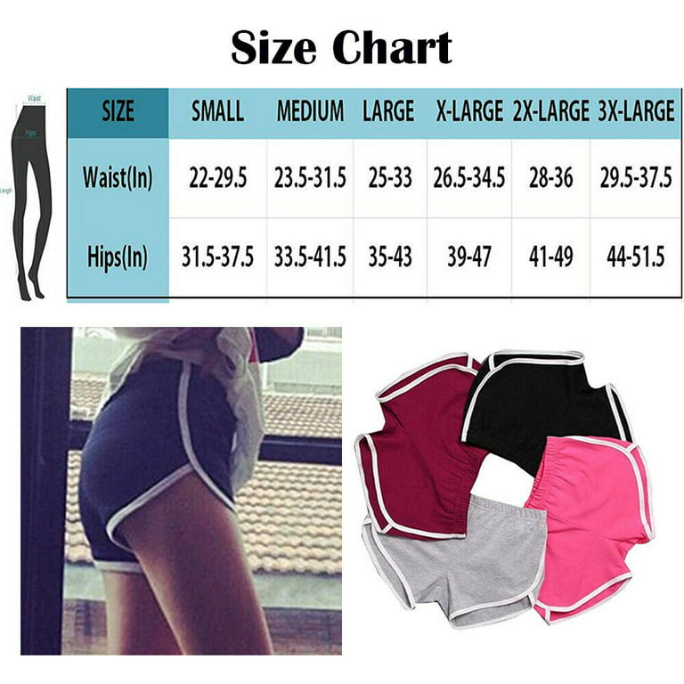 Running Athletic Shorts Yoga Short Pants Women Gym Dance Workout Shorts,  Pink, XL