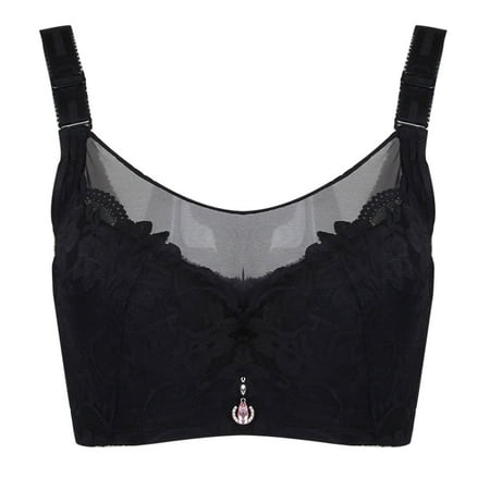 TOWED22 Women s Bras Women s Push Up Wireless Bra Padded T Shirt Bras No Underwire Plunge Black