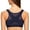 Navy Blue, variant on MELENECA Female Front Closure Wirefree Posture Bra for Women Black 34B