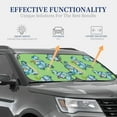 thumbnail image 4 of Gaeub Motorcycle Riding Dinosaur Foldable Auto Sun Blocker Visor, Sunshade for Car Front Window, Keeps Your Vehicle Cool - Small, 4 of 7