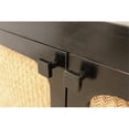 thumbnail image 7 of Navice 3 Woven Door Plasma Stand with Solid Wood in Black Finish, 7 of 7