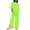 Green, variant on LLYWEY Womens Summer 2 Piece Outfits, Women’s Plus Size Casual Round Neck Short Sleeve Tops & Wide Leg Pants Two Piece Outfits Sets for Travel Vacation New-2 Green 4XL