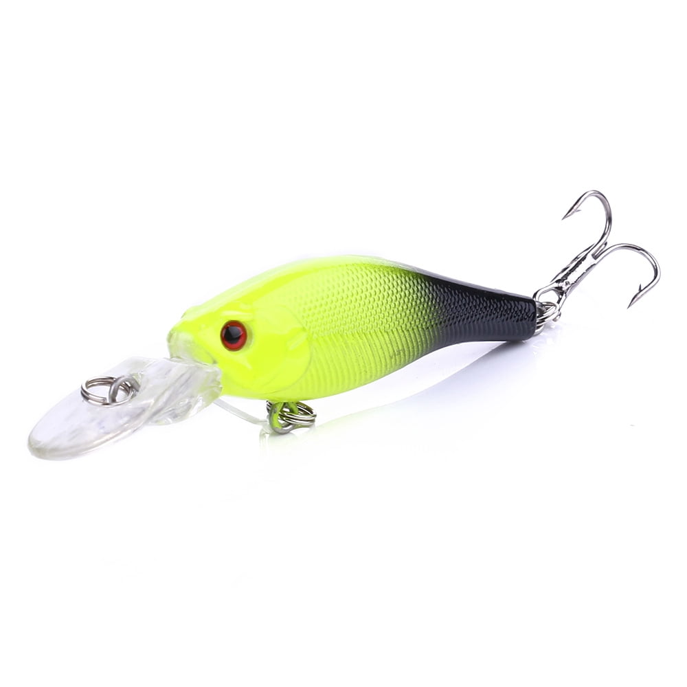 HENGJIA Minnow Bass Fishing Lures, Jerkbait Lure Set Hard Baits Deep Diving Crankbait for Catfish Walleye Trout Fishing Bait 8Pcs/kit