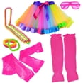 thumbnail image 1 of Set de accesorios de disfraz Miayon 6 en 1 de los 80 para niños de 4 a 12 años, 1 of 7