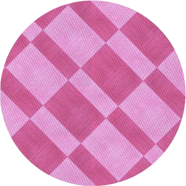 Ahgly Company Tapis d'Intérieur Lavables en Machine, Circulaires, Violet Violet Transitionnel, Ronds de 5 Pi