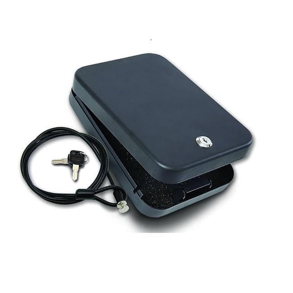 Lock Box with Key Lock, 2XL - Silver