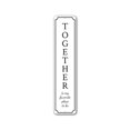 thumbnail image 1 of Letrero de metal con texto en inglés "Together Home Farmhouse" (Casa de campo, juntos) para decoración de granero. Tamaño: 4 x 16 pulgadas, 1 of 4