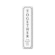 thumbnail image 1 of Letrero de metal con texto en inglés "Together Home Farmhouse" (Casa de campo, juntos) para decoración de granero. Tamaño: 4 x 16 pulgadas, 1 of 4
