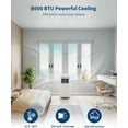 thumbnail image 2 of EastVita 8,000 BTUs Portable Air Conditioner, Room Air Conditioner, 3-in-1 Cooling AC Portable Air Conditioner with Fan & Dehumidifier, Standing AC, Ventless Floor AC, 2 of 8