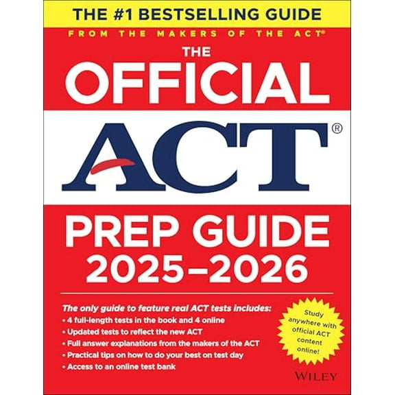 Pre-Owned The Official ACT Prep Guide 2025 - 2026: Book + Online Course (Paperback) by ACT