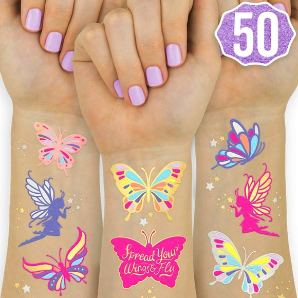 Blue Butterfly Tattoo