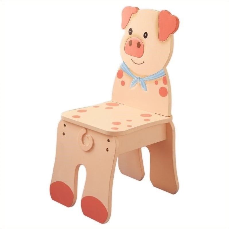 Fantasy Fields Happy Farm Pig Kids Desk Chair by Teamson