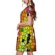 thumbnail image 2 of Balery Colorful Tie Dye Stained Glass 1 Vestidos sueltos de manga corta para mujer, vestidos de verano 2025, vestidos casuales de corte A con vuelo., 2 of 6