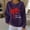 Purple, variant on Sweatshirts Women Christmas Tops Festive Printed Sweatshirt Long Sleeve Crewneck Shirts Holiday Pullover