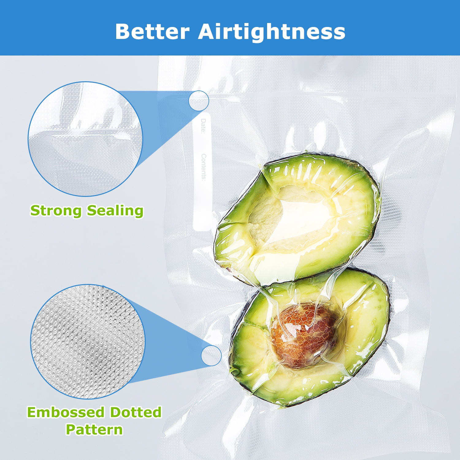 Mainstays 11 in. Vacuum Seal Roll, 11 in. x 20 ft , 2 Pack , Clear